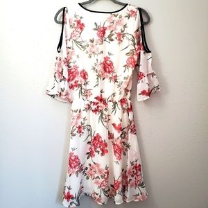 Cloud and Sky Floral Dress Peony Cherry Blossoms size small